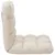 Produktbild 4 för Golvstol vikbar gräddvit mikrofiber