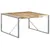 Produktbild 9 för Matbord 140x140x75 cm grovt mangoträ