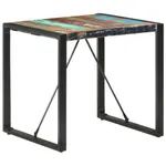 Matbord 80x80x75 cm massivt återvunnet trä