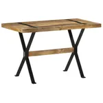 Matbord 120x60x76 cm grovt mangoträ