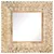 Produktbild 2 för Handsnidad spegel 50x50x2,6 cm massivt mangoträ