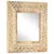 Produktbild 7 för Handsnidad spegel 50x50x2,6 cm massivt mangoträ