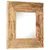 Produktbild 7 för Handsnidad spegel 50x50x11 cm massivt mangoträ