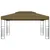 Produktbild 2 för Paviljong 3x4 m taupe 180 g/m²