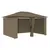 Produktbild 2 för Paviljong med draperier 4x3 m taupe 180 g/m²