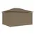 Produktbild 4 för Paviljong med draperier 4x3 m taupe 180 g/m²