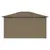 Produktbild 5 för Paviljong med draperier 4x3 m taupe 180 g/m²