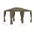 Produktbild 9 för Paviljong med draperier 4x3 m taupe 180 g/m²