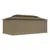 Produktbild 4 för Paviljong med draperier 600x298x270 cm taupe 180 g/m²