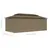 Produktbild 9 för Paviljong med draperier 600x298x270 cm taupe 180 g/m²