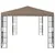 Produktbild 3 för Paviljong 4x3 m taupe