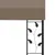 Produktbild 5 för Väggmonterad paviljong 3x3x2,5 m taupe