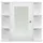 Spegelskåp för badrum vit 66x17x63 cm MDF