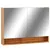 Produktbild 2 för LED-Spegelskåp för badrum ek 80x15x60 cm MDF