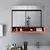 Produktbild 3 för LED-Spegelskåp för badrum ek 80x15x60 cm MDF