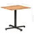 Produktbild 6 för Cafébord med levande kanter 80x80x75 cm massivt akaciaträ