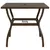 Produktbild 2 för Trädgårdsbord brun 81,5x81,5x72 cm stål