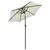Produktbild 2 för Parasoll med LED-lampor sandvit 200x211 cm aluminium