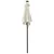 Produktbild 3 för Parasoll med LED-lampor sandvit 200x211 cm aluminium