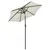 Produktbild 4 för Parasoll med LED-lampor sandvit 200x211 cm aluminium