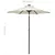 Produktbild 9 för Parasoll med LED-lampor sandvit 200x211 cm aluminium