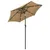 Produktbild 2 för Parasoll med LED-lampor taupe 200x211 cm aluminium
