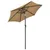 Produktbild 4 för Parasoll med LED-lampor taupe 200x211 cm aluminium