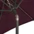 Produktbild 6 för Parasoll med LED-lampor vinröd 200x211 cm aluminium