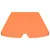 Produktbild 4 för Reservtak för hammock orange 188/168x145/110 cm