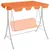 Produktbild för Reservtak för hammock orange 188/168x145/110 cm