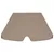 Produktbild 4 för Reservtak för hammock taupe 150/130x105/70 cm