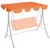 Produktbild för Reservtak för hammock orange 150/130x105/70 cm