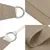 Produktbild 6 för Solsegel oxfordtyg rektangulärt 2x5 m taupe