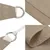 Produktbild 6 för Solsegel oxfordtyg rektangulärt 3,5x4,5 m taupe