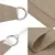 Produktbild 6 för Solsegel oxfordtyg trekantigt 2,5x2,5x3,5 m taupe