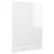 Produktbild 2 för Front för diskmaskin vit högglans 45x3x67 cm konstruerat trä