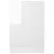 Produktbild 4 för Front för diskmaskin vit högglans 45x3x67 cm konstruerat trä