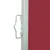 Produktbild 5 för Infällbar sidomarkis 600x160 cm röd