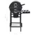 Produktbild 11 för Grilltunna med hjul och bord svart stål 115x85x95 cm