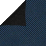 Värmeduk för pool PE 732x366 cm svart och blå