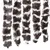 Produktbild 4 för Insektsdraperi brun och vit 56x185 cm chenille