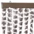 Produktbild 4 för Insektsdraperi taupe och vit 56x185 cm chenille