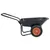 Produktbild 3 för Skottkärra svart och orange 78 L 100 kg