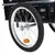 Produktbild 8 för Cykelvagn med 50 L hopfällbar transportlåda svart 60 kg