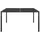 Trädgårdsbord antracit 130x130x72 cm stål och glas