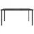 Produktbild 2 för Trädgårdsbord med bordsskiva i glas svart 150x90x74 cm stål