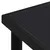 Produktbild 4 för Trädgårdsbord med bordsskiva i glas svart 150x90x74 cm stål
