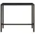 Produktbild 2 för Barbord för trädgård brun 130x60x110 cm konstrotting och glas