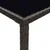 Produktbild 5 för Barbord för trädgård brun 130x60x110 cm konstrotting och glas