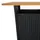 Barbord svart 60x60x110 cm konstrotting och massivt akaciaträ
